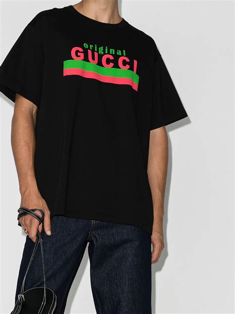 gucci guccy logo mens|Gucci graphic tees.